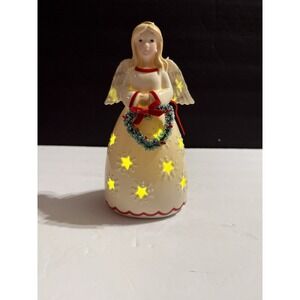 Lenox Merry & Light Lit Angel Figurine 8" Illuminated Christmas Decoration NIB